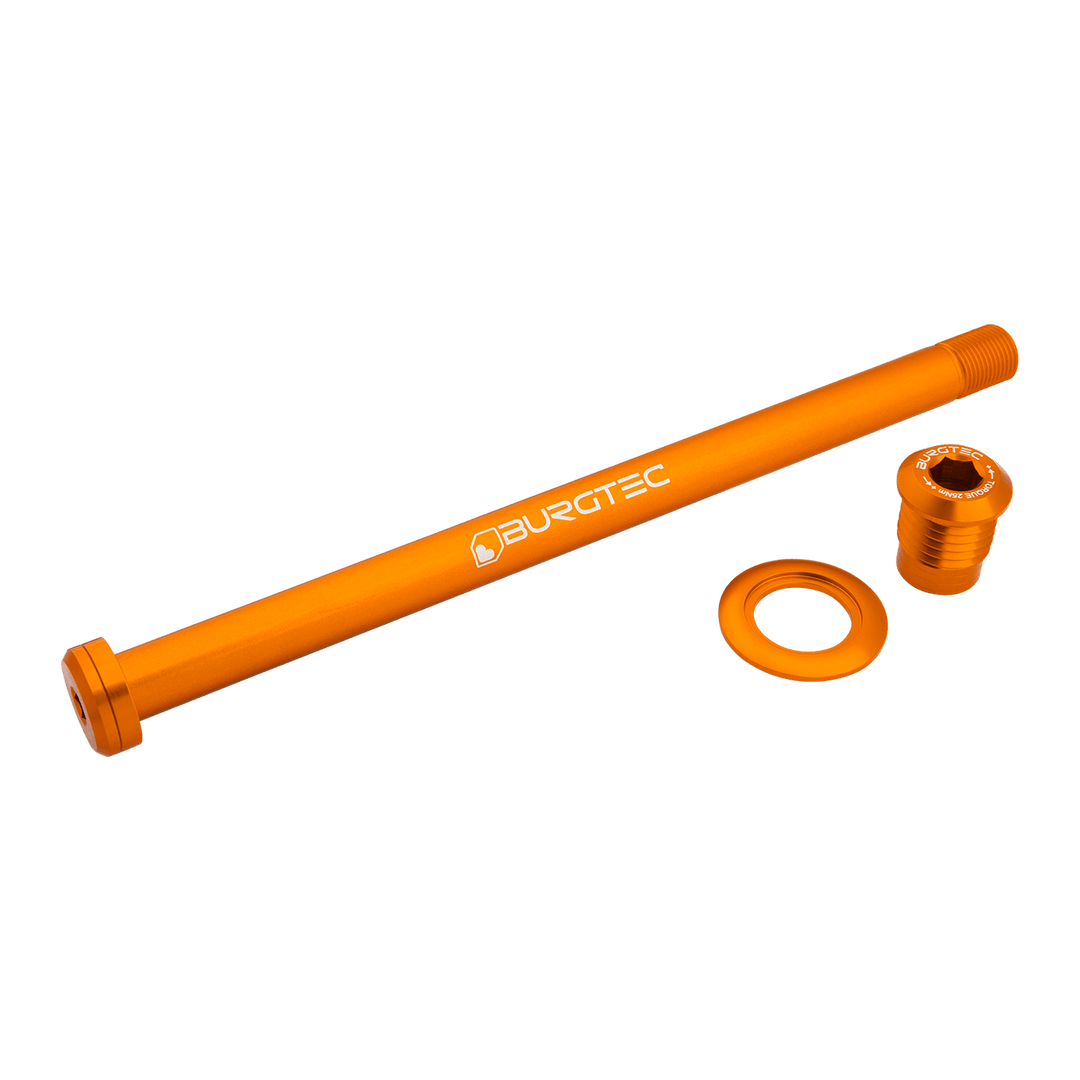 Burgtec Orbea 184mm Rear Axle - Iron Bro Orange
