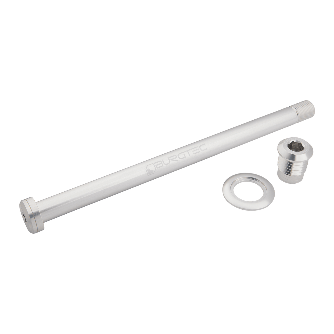Burgtec Orbea 184mm Rear Axle - Rhodium Silver