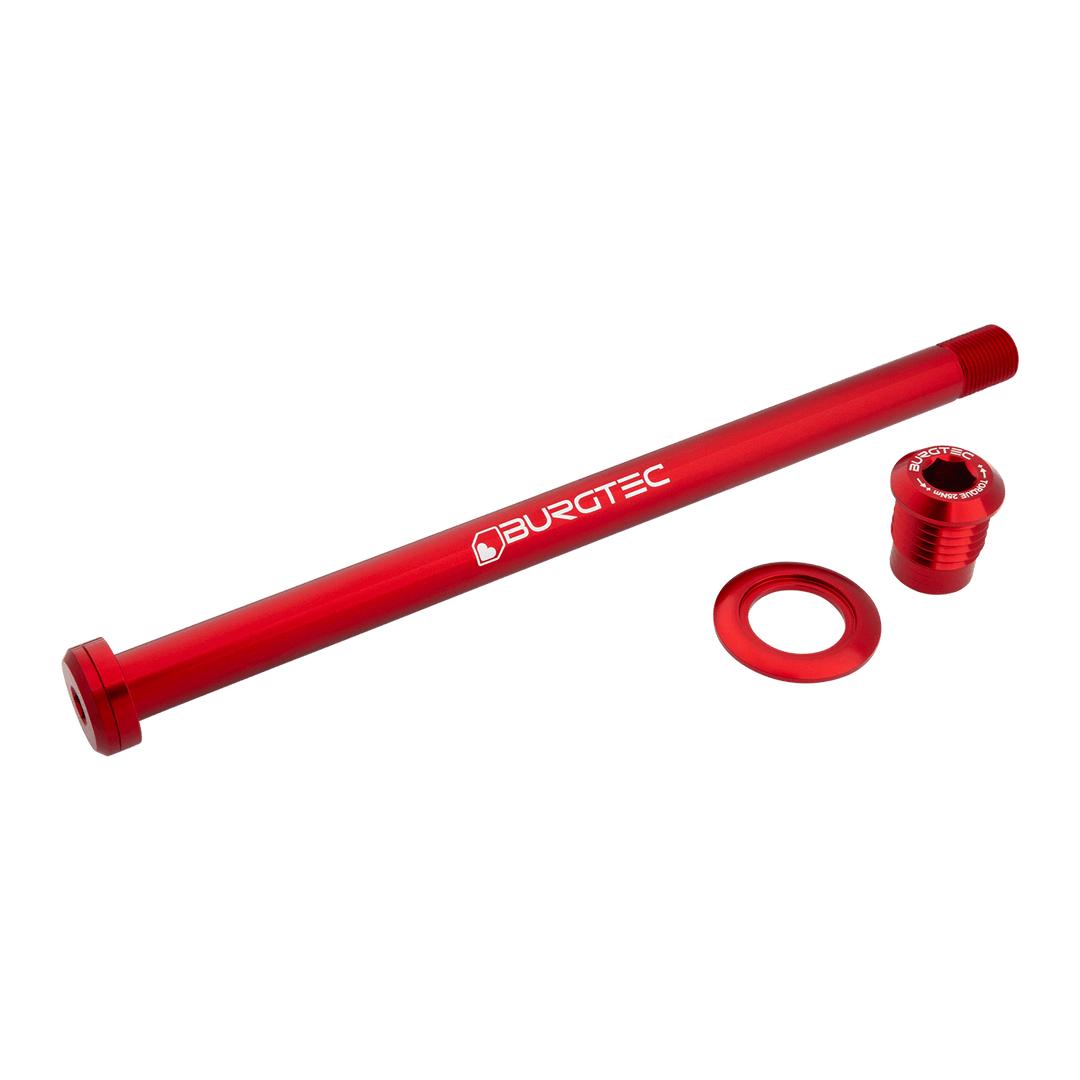 Burgtec Orbea 186mm Rear Axle - Race Red