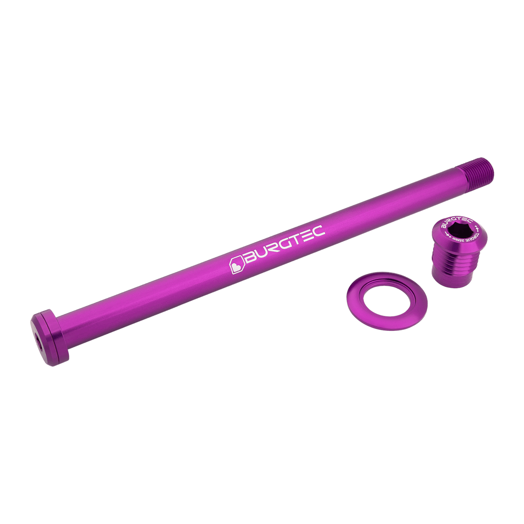 Burgtec Orbea 186mm Rear Axle - Purple Rain