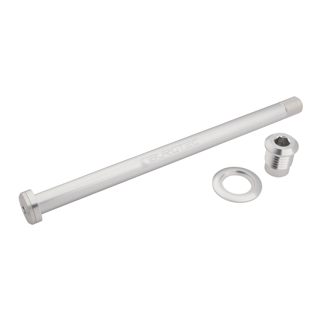 Burgtec Orbea 186mm Rear Axle - Rhodium Silver
