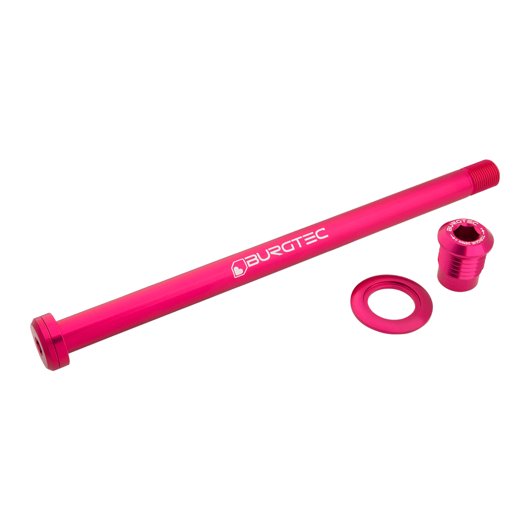 Burgtec Orbea 186mm Rear Axle - Toxic Barbie Pink