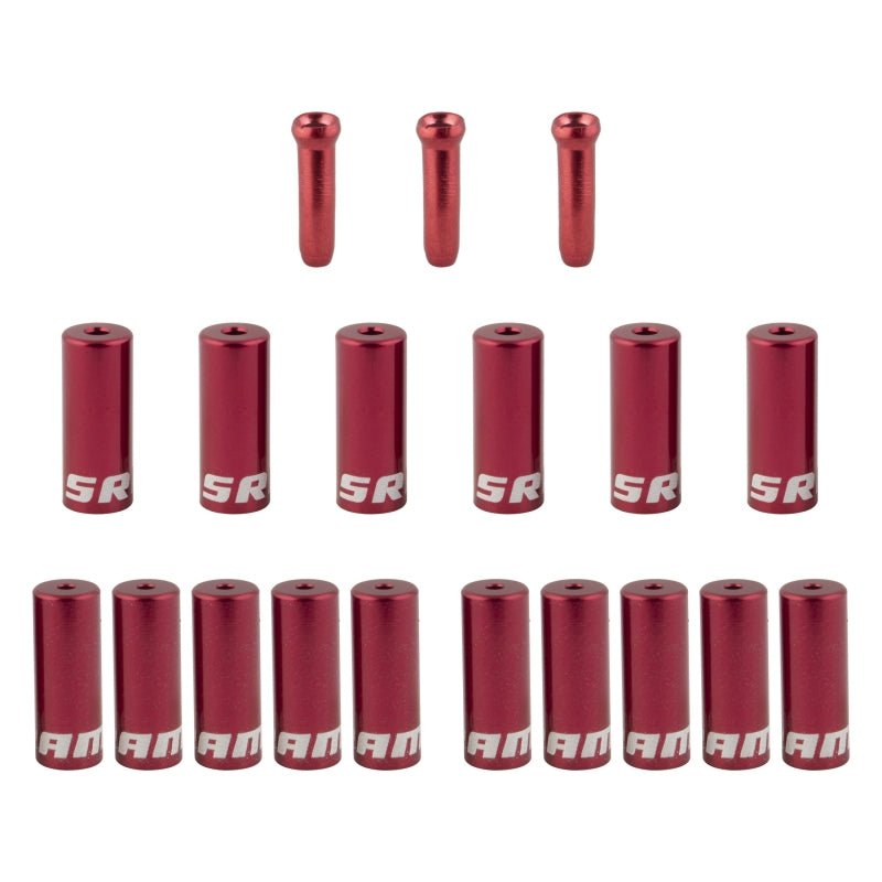 Cables and Housing SRAM Sram Ferrule Kit Ferrule Kit 4mm/5mm Alloy Red Brown