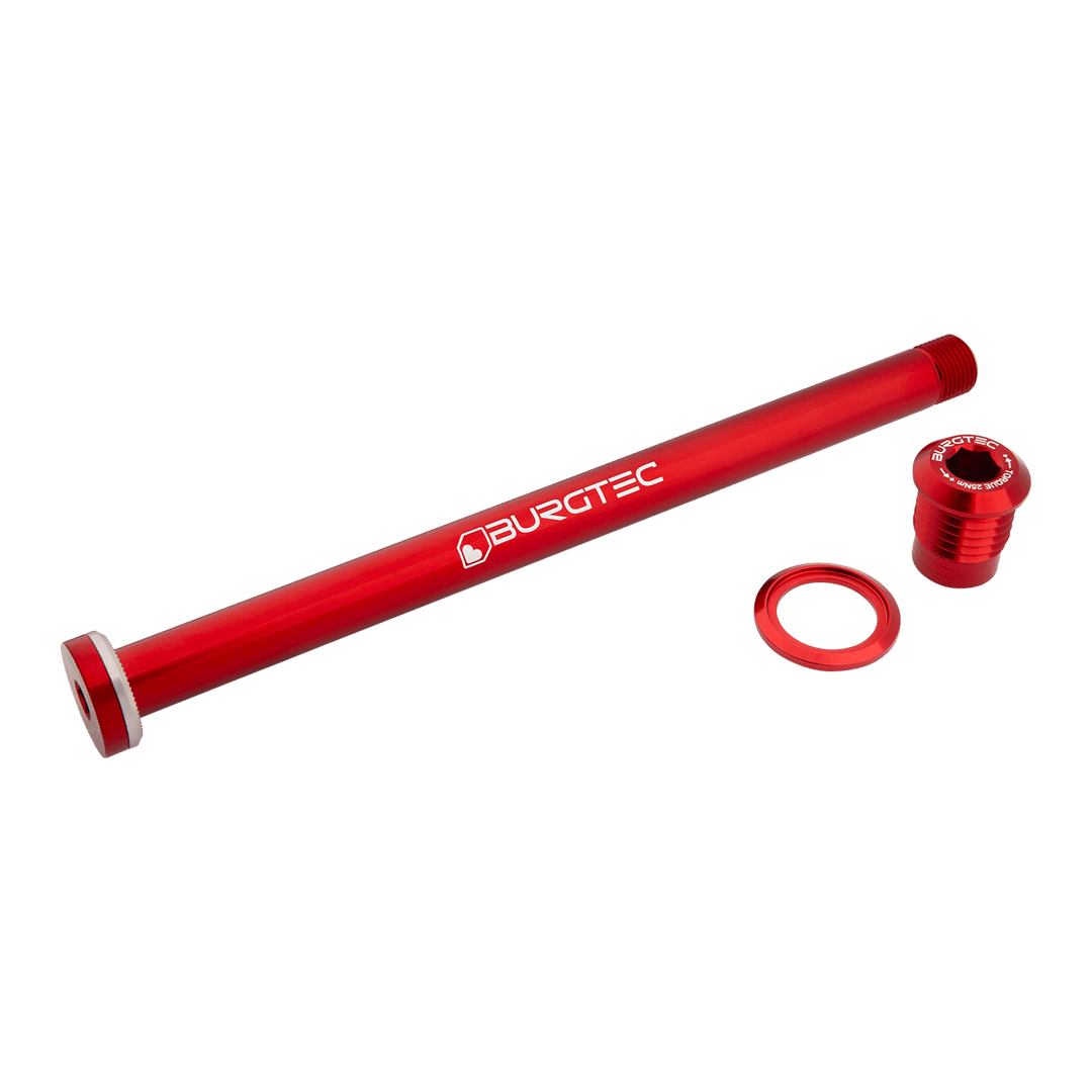Burgtec Giant 169.5mm Rear Axle - Race Red