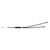 Black ops Detangler Rotor Cable Upper 11-12.5` 1.5mm Black