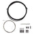 Cables and Housing Origin8 Origin8 Slick Compressionless 1x Gear Cable/Housing Kit Rear 2500mm/2800mm 4mm/1.1mm Black MTB/Road Compressionless Dark Slate Gray