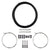 Cables and Housing Origin8 Origin8 Slick Compressionless Road Brake Cable/Housing Kit Front and Rear 3000mm/1500mm & 2800mm 5mm/1.5mm Black Road Compressionless Dark Slate Gray