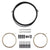 Cables and Housing Origin8 Origin8 SuperSlick Compressionless 2x Gear Cable/Housing Kit Front and Rear 3200mm/2300mm & 2800mm 4mm/1.1mm Black MTB/Road Compressionless Dark Slate Gray