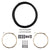 Cables and Housing Origin8 Origin8 SuperSlick Compressionless Road Brake Cable/Housing Kit Front and Rear 3000mm/1500mm & 2800mm 5mm/1.5mm Black Road Compressionless Dark Slate Gray