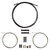 Cables and Housing SRAM Sram SlickWire Brake Cable Kit V2 Front and Rear 1350mm/2350mm 1.5mm SS Black MTB Compressionless Dark Slate Gray