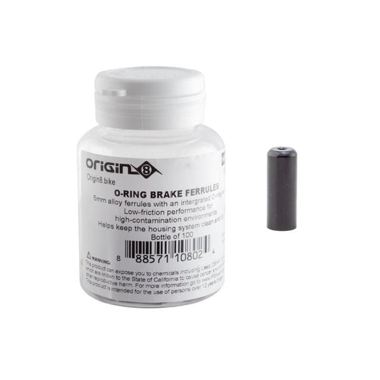 Cables and Housing Origin8 Origin8 O-Ring Gear Ferrules Gear 4mm Black Light Gray