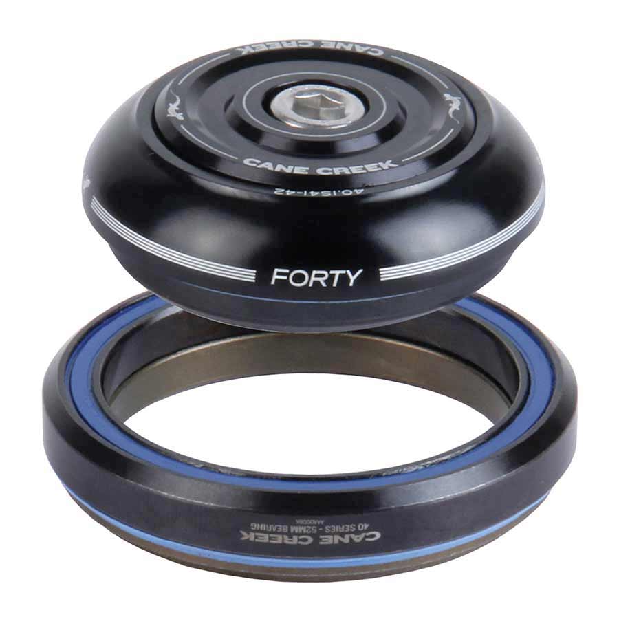 Headsets Cane Creek Cane Creek 40 IS41/28.6 IS52/40 Short Cover Headset Black Dark Slate Gray