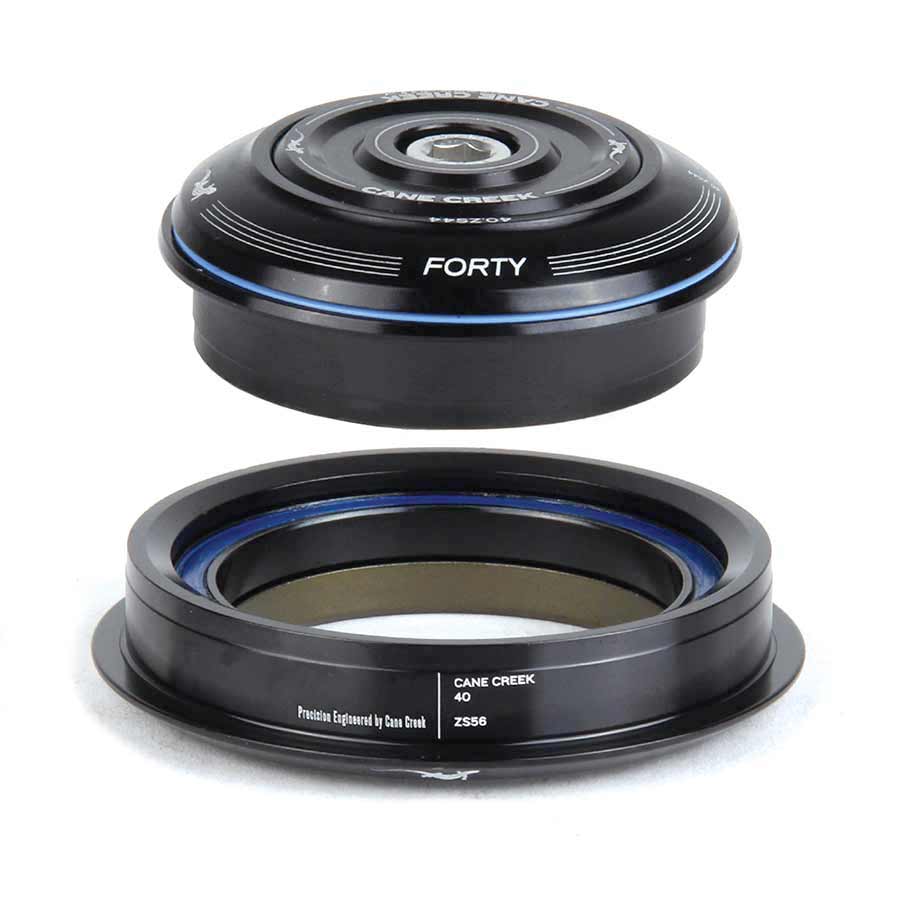 Headsets Cane Creek Cane Creek 40 ZS44/28.6 / ZS56/40 Tapered Headset Tapered Steerer Black Dark Slate Gray