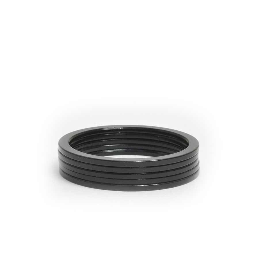 Headset Spacers Wheels Manufacturing Wheels Manufacturing Aluminum Headset Spacer - 1-1/8" 1.5mm Black 5-pack Dark Slate Gray
