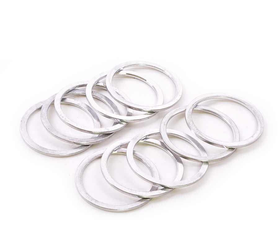 Headset Spacers Wheels Manufacturing Wheels Manufacturing Aluminum Headset Spacer - 1-1/8" 1.5mm Silver 5-pack Lavender