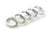Headset Spacers Wheels Manufacturing Wheels Manufacturing Aluminum Headset Spacer - 1-1/8" 7.5mm Silver 5-pack Light Gray