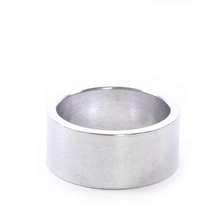 Headset Spacers Wheels Manufacturing Wheels Manufacturing Headset Spacer 1-1/8 Height: 15mm Aluminum Silver Light Gray