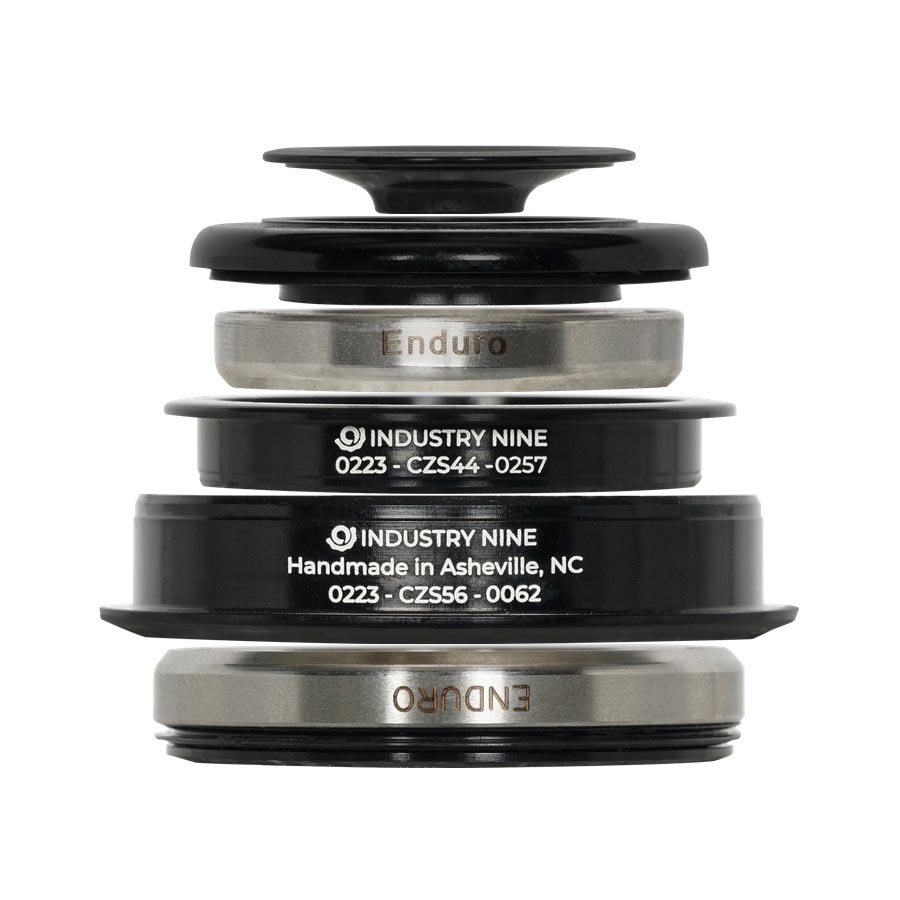 Headsets Industry Nine Industry Nine iRiX ZS44/ZS56 Headset : ZS44/28.6 | ZS56/40 ZeroStack Complete Black Dark Slate Gray