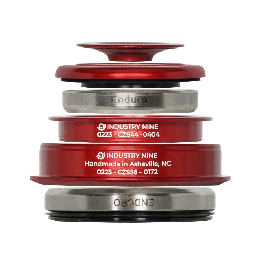 Headsets Industry Nine Industry Nine iRiX ZS44/ZS56 Headset : ZS44/28.6 | ZS56/40 ZeroStack Complete Red Sienna