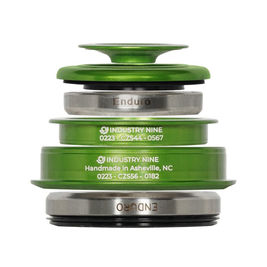 Headsets Industry Nine Industry Nine iRiX ZS44/ZS56 Headset : ZS44/28.6 | ZS56/40 ZeroStack Complete Lime Dark Olive Green