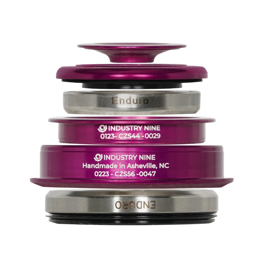 Headsets Industry Nine Industry Nine iRiX ZS44/ZS56 Headset : ZS44/28.6 | ZS56/40 ZeroStack Complete Purple Dim Gray