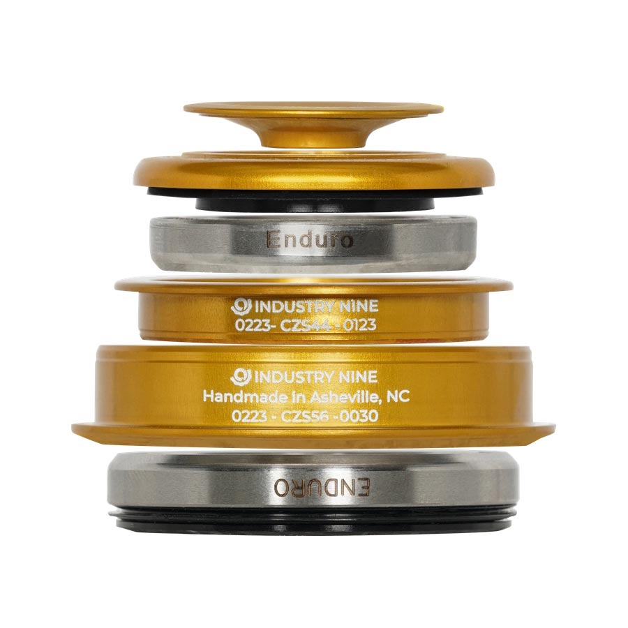 Headsets Industry Nine Industry Nine iRiX ZS44/ZS56 Headset : ZS44/28.6 | ZS56/40 ZeroStack Complete Gold Sienna