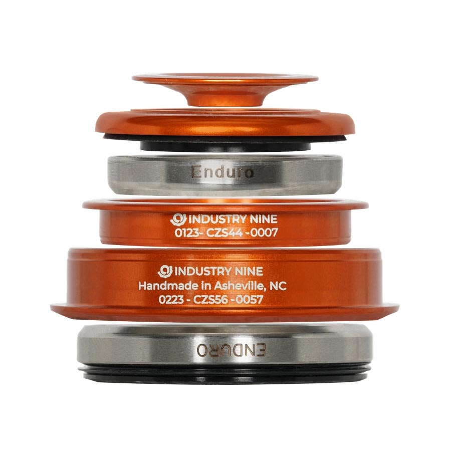 Headsets Industry Nine Industry Nine iRiX ZS44/ZS56 Headset : ZS44/28.6 | ZS56/40 ZeroStack Complete Orange Sienna