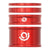 Headset Spacers Industry Nine Industry Nine Headset Combo Spacer Kit 1-1/8" Set/4 Red Firebrick