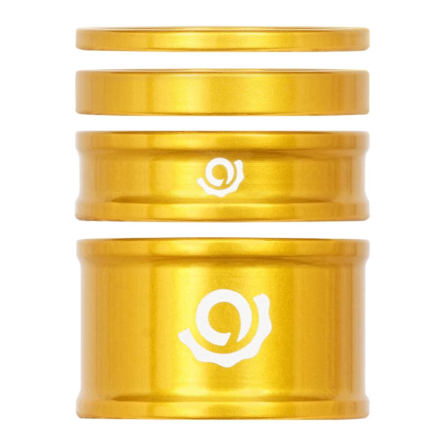 Headset Spacers Industry Nine Industry Nine Headset Combo Spacer Kit 1-1/8" Set/4 Gold Goldenrod