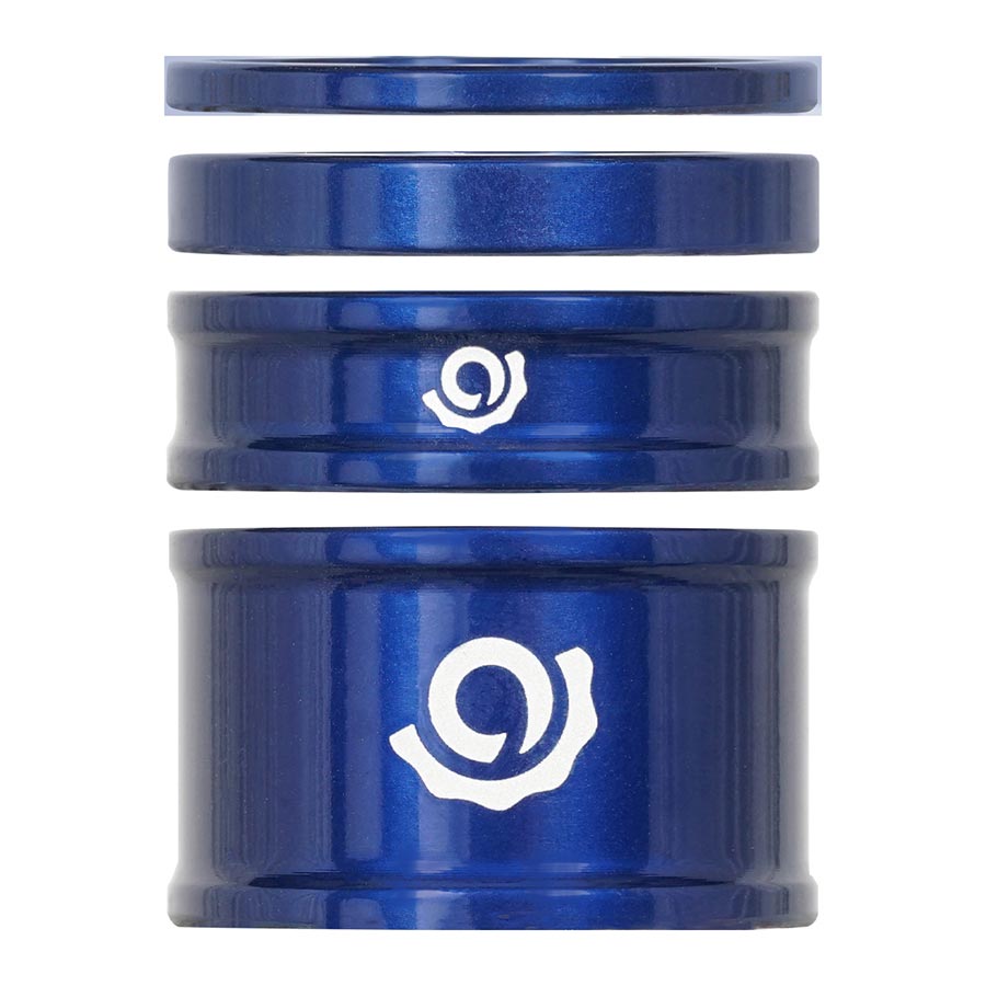 Headset Spacers Industry Nine Industry Nine Headset Combo Spacer Kit 1-1/8" Set/4 Blue Dark Slate Blue