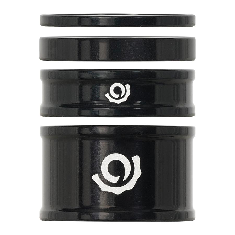 Headset Spacers Industry Nine Industry Nine Headset Combo Spacer Kit 1-1/8" Set/4 Black Dark Slate Gray