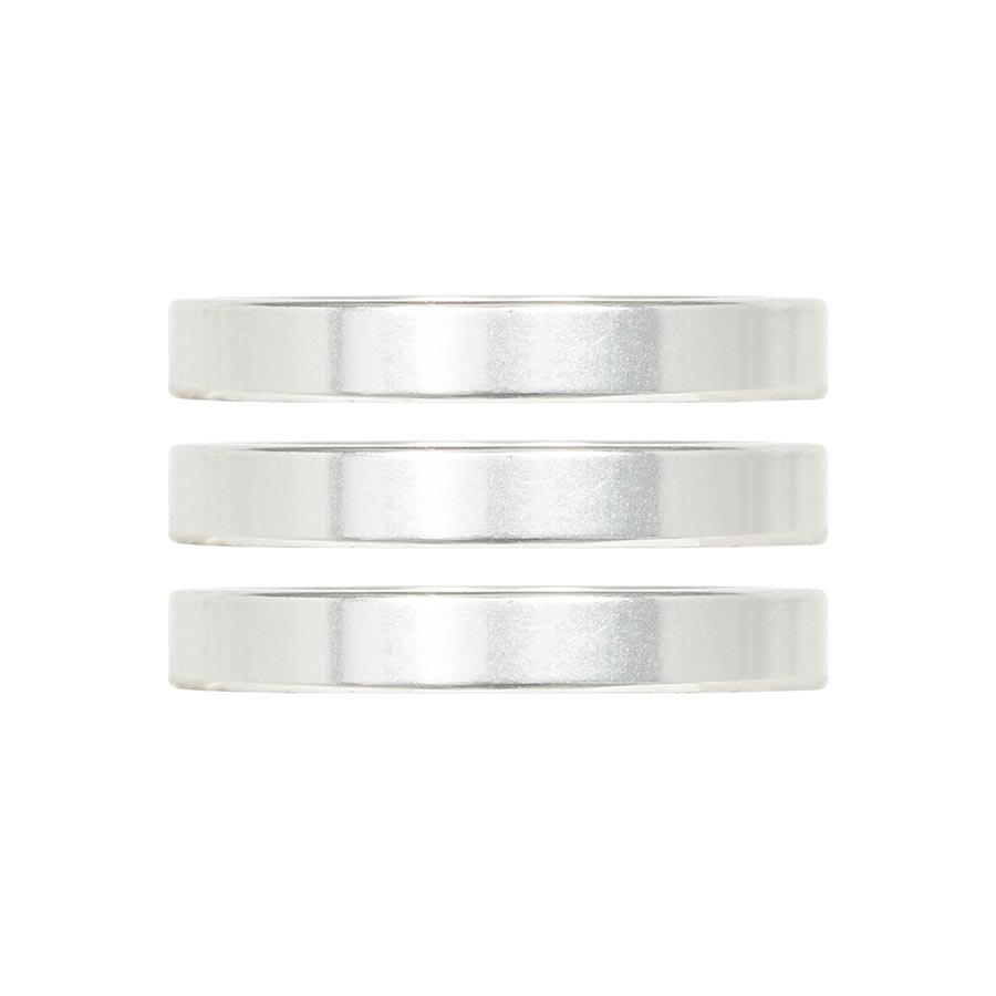 Headset Spacers Industry Nine Industry Nine iRiX Headset Spacer 1-1/8 Height: 5mm Aluminum Silver 3pcs Light Gray