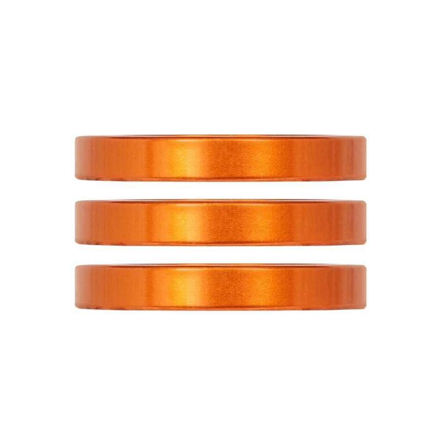 Headset Spacers Industry Nine Industry Nine iRiX Headset Spacer 1-1/8 Height: 5mm Aluminum Orange 3pcs Chocolate