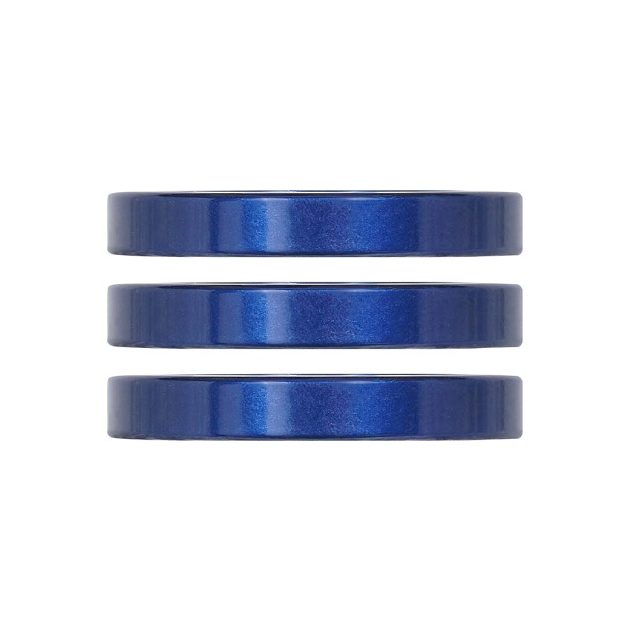 Headset Spacers Industry Nine Industry Nine iRiX Headset Spacer 1-1/8 Height: 5mm Aluminum Blue 3pcs Dark Slate Blue