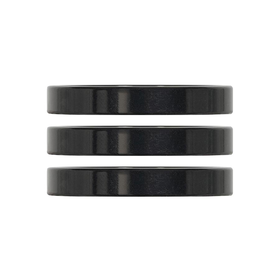 Headset Spacers Industry Nine Industry Nine iRiX Headset Spacer 1-1/8 Height: 5mm Aluminum Black 3pcs Dark Slate Gray