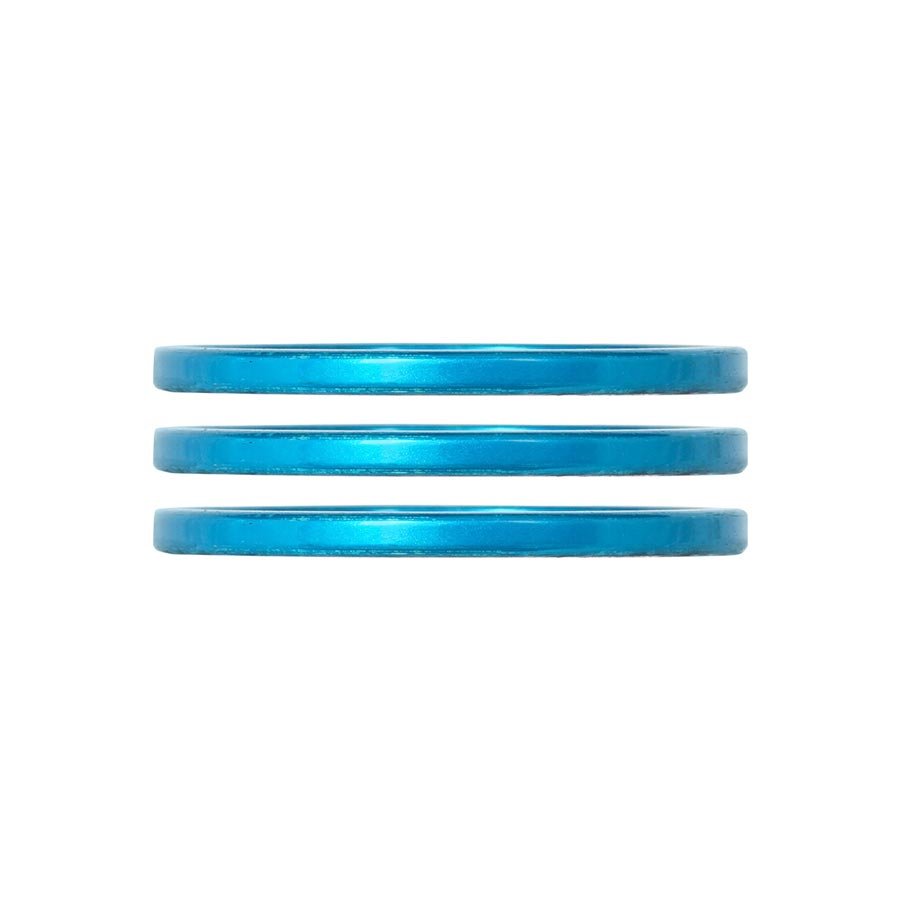 Headset Spacers Industry Nine Industry Nine iRiX Headset Spacer 1-1/8 Height: 2.5mm Aluminum Turquoise 3pcs Light Sea Green