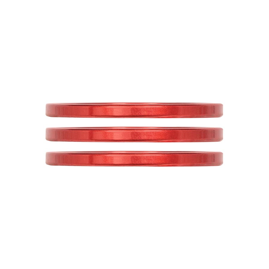 Headset Spacers Industry Nine Industry Nine iRiX Headset Spacer 1-1/8 Height: 2.5mm Aluminum Red 3pcs Maroon