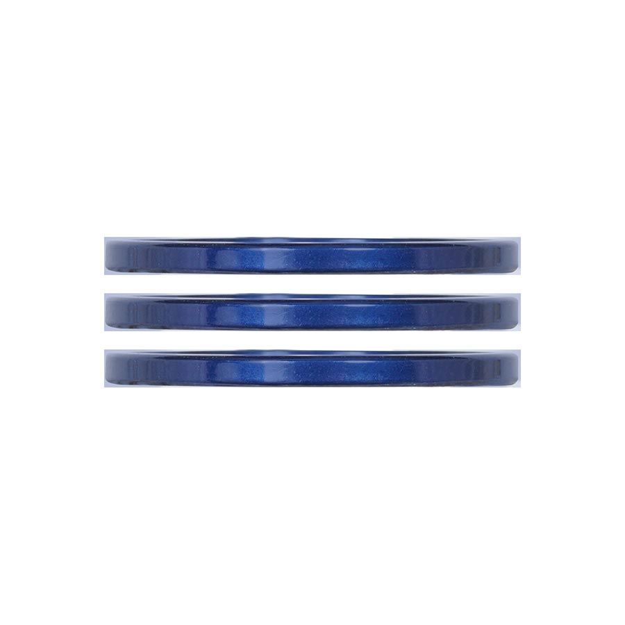 Headset Spacers Industry Nine Industry Nine iRiX Headset Spacer 1-1/8 Height: 2.5mm Aluminum Blue 3pcs Dark Slate Blue