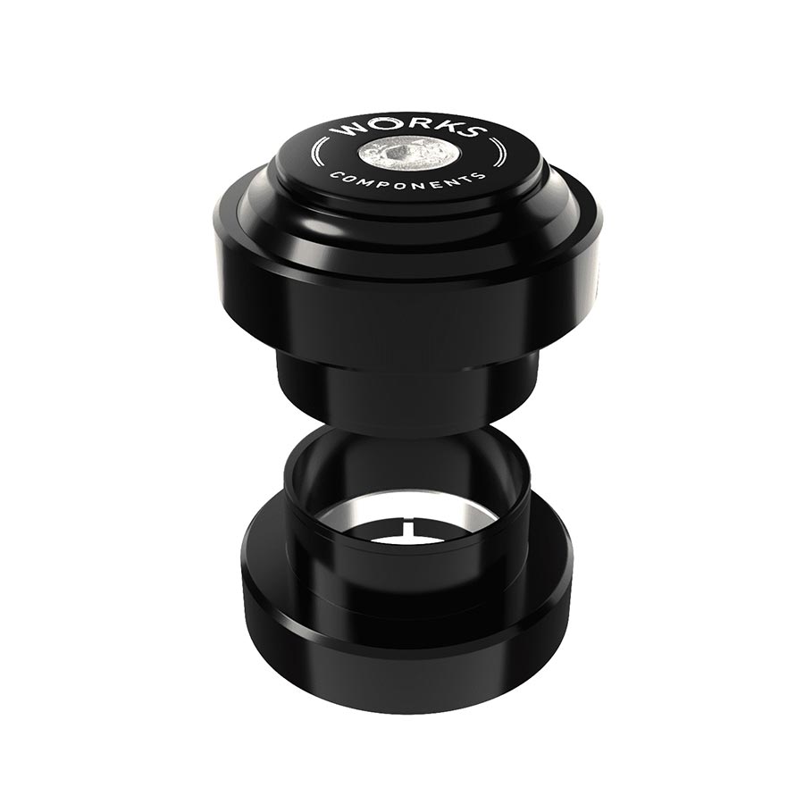 Angle Headsets Works Components Works Components 1.0 EC34-EC34 Angleset-1 1/8 Headset : EC34/28.6 | EC34/30 External Threadless Complete Black Set 5 127-136mm Black