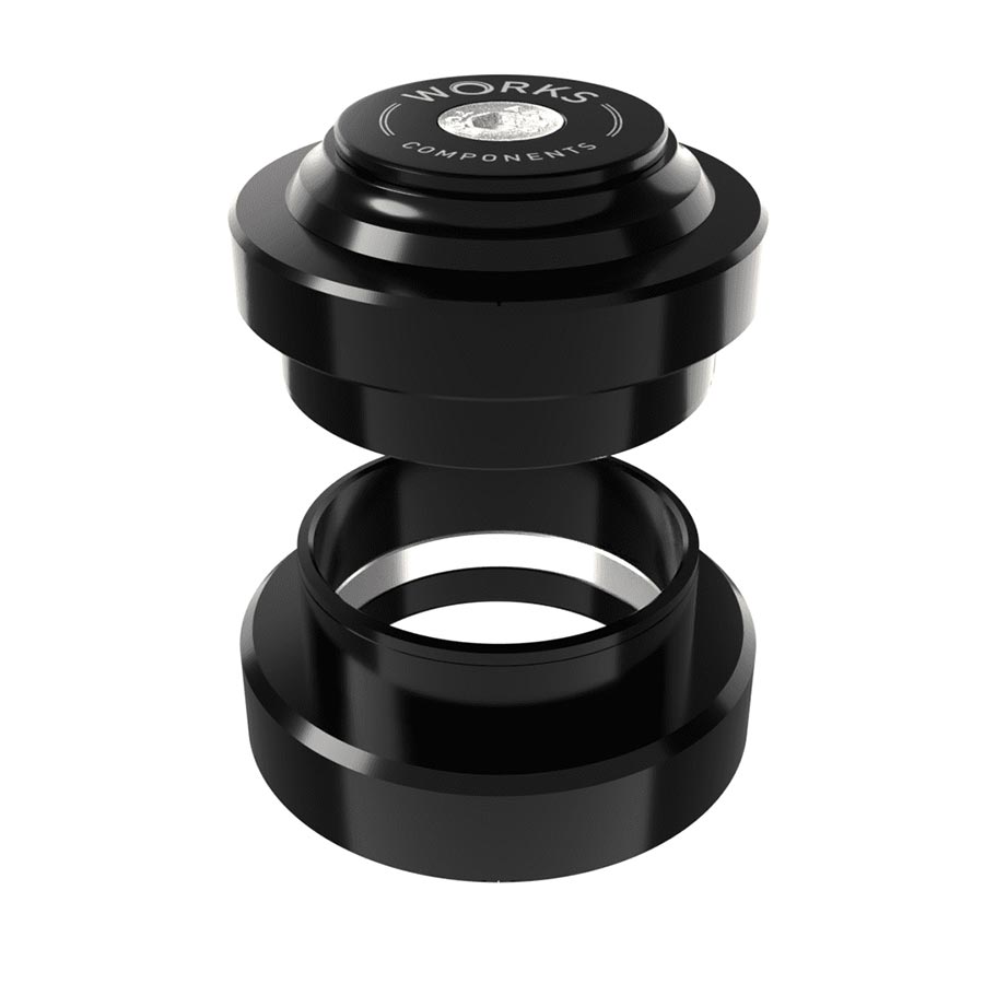 Angle Headsets Works Components Works Components 1.0deg EC44-EC44 Angleset Headset : EC44/28.6 | EC44/40 External Threadless Complete Black Set 2 100-109mm Black