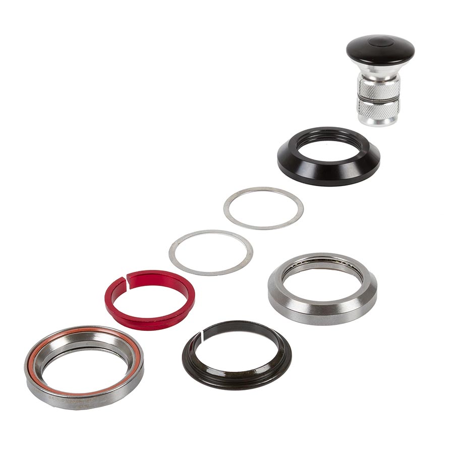 Neco Neco 1 1/8" s/b Ahead Headset : IS42/28.6 | IS42/30 Integrated Complete Black