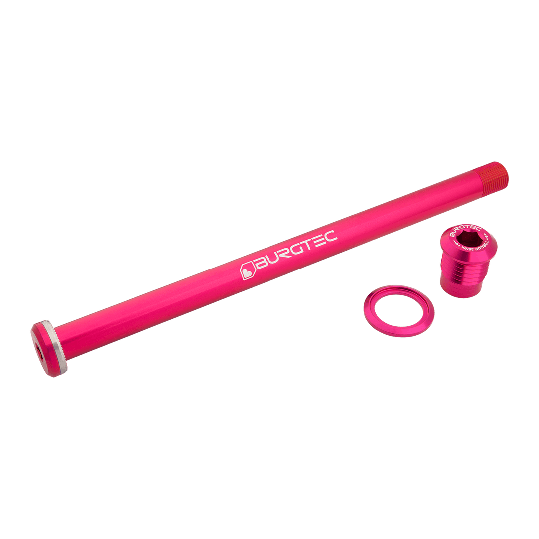 Burgtec 188mm x 12mm 1.00mm Pitch Rear Axle Toxic Barbie Pink