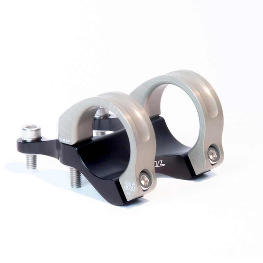 Stems Renthal Renthal Integra 35 Stem - 45mm 35 Clamp +/-0 1 1/8" Aluminum Black/Gold Light Gray