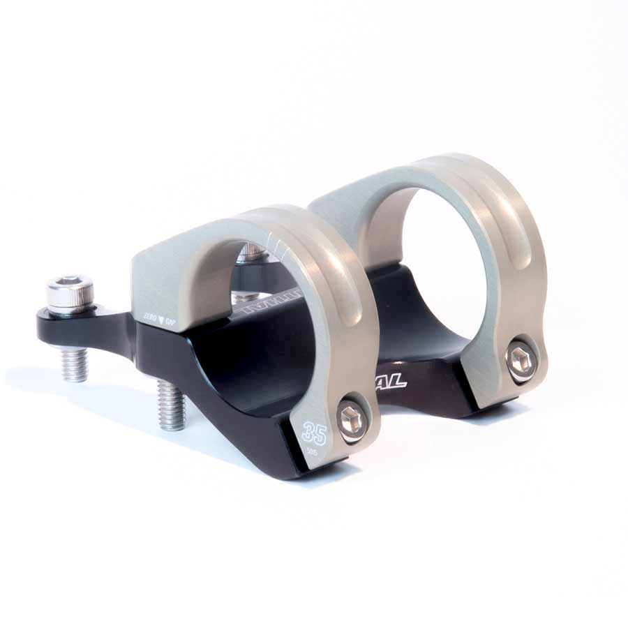 Direct Mount Stems Renthal Renthal Integra 35 Stem Clamp: 35mm L: 50mm Steerer: Direct Mount 0° Black/Gold Light Gray