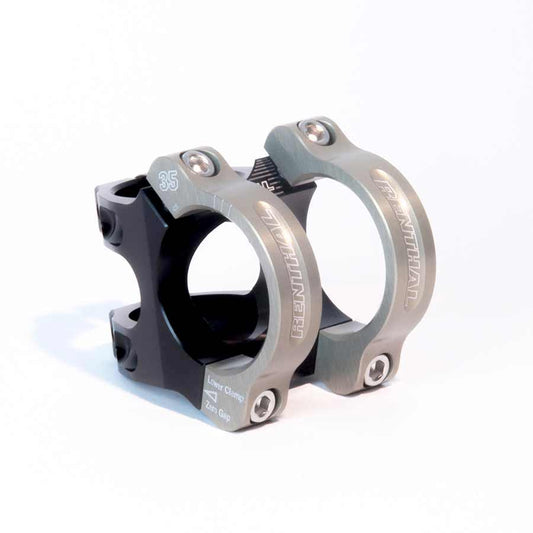 Stems Renthal Renthal Apex 35 Stem - 33mm 35 Clamp +/-6 1 1/8" Aluminum Black/Gold Dark Slate Gray