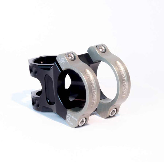 Stems Renthal Renthal Apex 35 Stem - 50mm 35 Clamp +/-6 1 1/8" Aluminum Black/Gold Dark Slate Gray