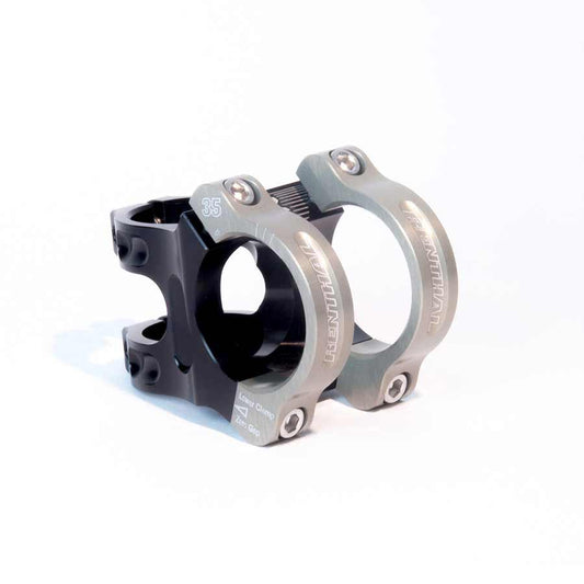 Stems Renthal Renthal Apex 35 Stem - 40mm 35 Clamp +/-6 1 1/8" Aluminum Black/Gold Dark Slate Gray