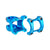 Stems Industry Nine Industry Nine A35 Stem - 32mm 35 Clamp +/-9 1 1/8" Aluminum Turquoise Dodger Blue