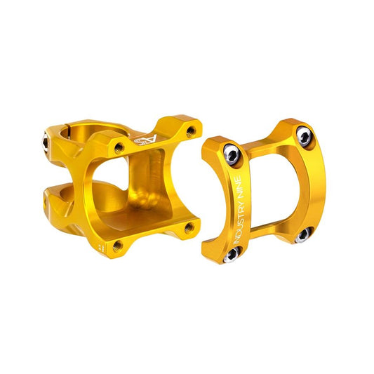 Stems Industry Nine Industry Nine A35 Stem - 40mm 35mm Clamp +/-6 1 1/8" Aluminum Gold Goldenrod