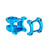 Stems Industry Nine Industry Nine A318 Stem - 50mm 31.8mm Clamp +/-4.4 1 1/8" Aluminum Turquoise Dodger Blue